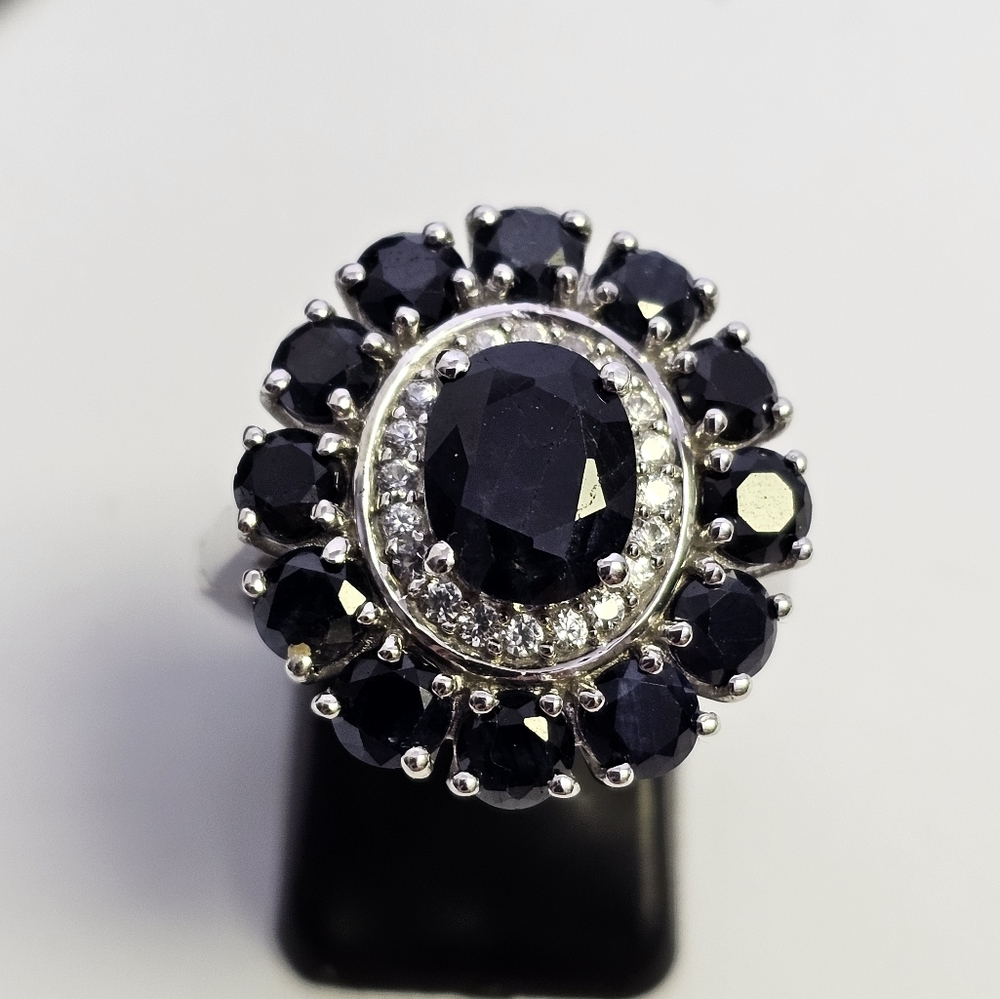 Dark Blue Sapphire 💍 Size 8 NEW! *Special Feature - Picture 5 of 10